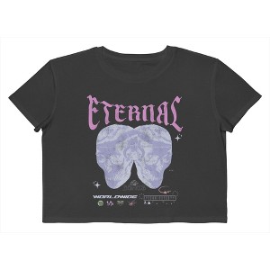 Social Collective Women Eternal Short Sleeve Graphic Cotton Cropped Loose T-shirt - 1 of 4