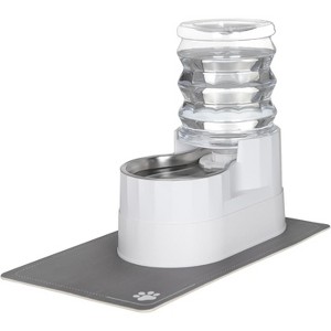 Automatic Pet Water Dispenser with Filter, Stainless Steel Gravity Water Bowl for Indoor Use - 1 of 4