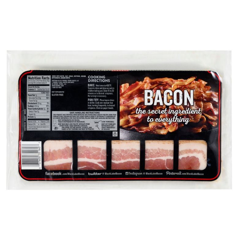 Hormel Black Label Original Bacon - 16oz, 4 of 10