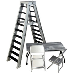 Ultimate Ladder & Table Playset Silver - 1 of 3