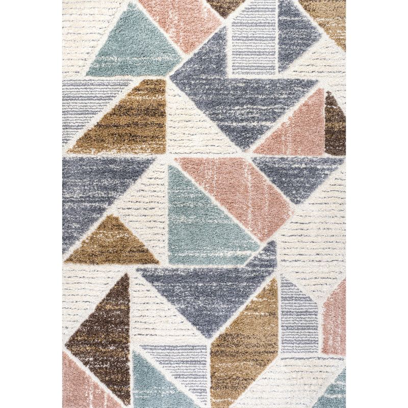 Aileen Geometric Scandi Colorblock Carved Area Rug - JONATHAN Y, 2 of 13