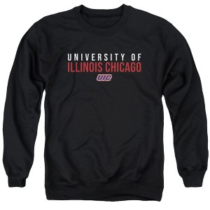 University of Illinois Chicago Official Stacked Adult Crewneck Sweatshirt - 1 of 4