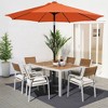 Hyleory 9FT Lighted Market Umbrella for All Seasons/ Size: 91.2" H x 108" W x 108" D - 2 of 4