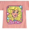 Girls' - Barbie - Barbie 70S Face Stars- Girls Fitted Short Sleeve Graphic T-Shirt Fitted Short Sleeve Graphic T-Shirt - 2 of 4