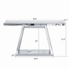 Bella Depot 55.9" Modern Mirror Entryway Table Open Storage for Hallway, Living Room - 4 of 4