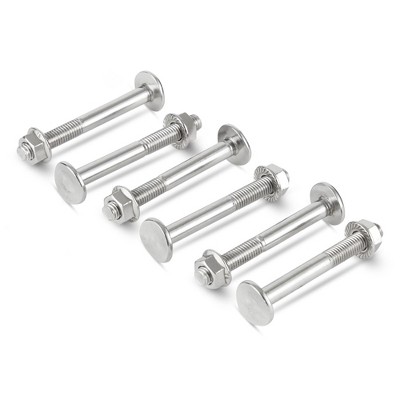 Swimline HydroTools 87907 Pool Replacement Step Ladder Stainless Steel Bolts Set with 6 Bolts, 6 Nuts, and 6 Washers for 3 Ladder Rungs