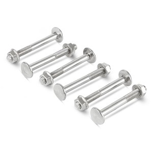 Swimline HydroTools 87907 Pool Replacement Step Ladder Stainless Steel Bolts Set with 6 Bolts, 6 Nuts, and 6 Washers for 3 Ladder Rungs - 1 of 4