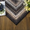 Washable Braided Area Rug with Distressed Print, Non-Slip Indoor Doormat, Thin Design for Entryway, Kitchen, Bathroom, Bedroom, and Door Mat Use. - 4 of 4