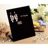 60 Holes Black Velvet Earring Display Stand Holder Jewelry Studs Rack Organizer - 3 of 4