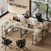 Bestier 47 inch Corner L-Shaped Desk with Storage Shelves Home Office Desk - 3 of 4