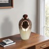 Glam Glass Decorative Jar with Resin Lid - Luxury Metallic Accent for Home, Office, Bedroom & Living Room - Bronze & Copper - 2 of 4
