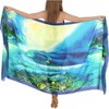 LA LEELA Women's Summer Beachwear Sarong Bikini Wraps Swim Cover Up Skirt Wrap Swimwear Swimsuit Beach Coverups for Women One Size Tidal Wave, Beach - 4 of 4