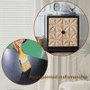 Vynxaria 3D Geometric Carved Double-Door Cabinet - Modern Manufactured Wood Storage Furniture for Stylish Decor - 2 of 4