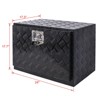 Gulches 24" Aluminum tool box,heavy duty truck bed tool box,outdoor pickup storage tool box,RV storage organizer,underbody  box w/lock keys,black - 3 of 4