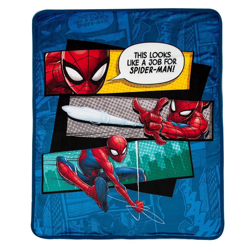 Photos - Duvet MARVEL 40"x50" Spider-Man This Looks Kids' Throw Blanket Silk Touch 