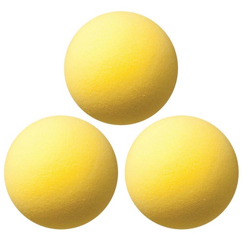 Champion Sports Uncoated Regular Density Foam Ball, 7, Yellow, Pack Of 3 :  Target