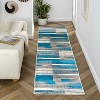 Luxe Weavers Abstract Geometric Color Block Indoor Area Rug - 2 of 4