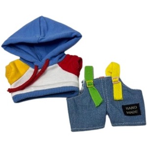 Denim Overalls and Hoodie Set for 17.5cm Labubu Dolls - 1 of 4