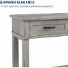 TackView Entryway Table,Console Table with 3 Storage Drawers, for Home - 2 of 4