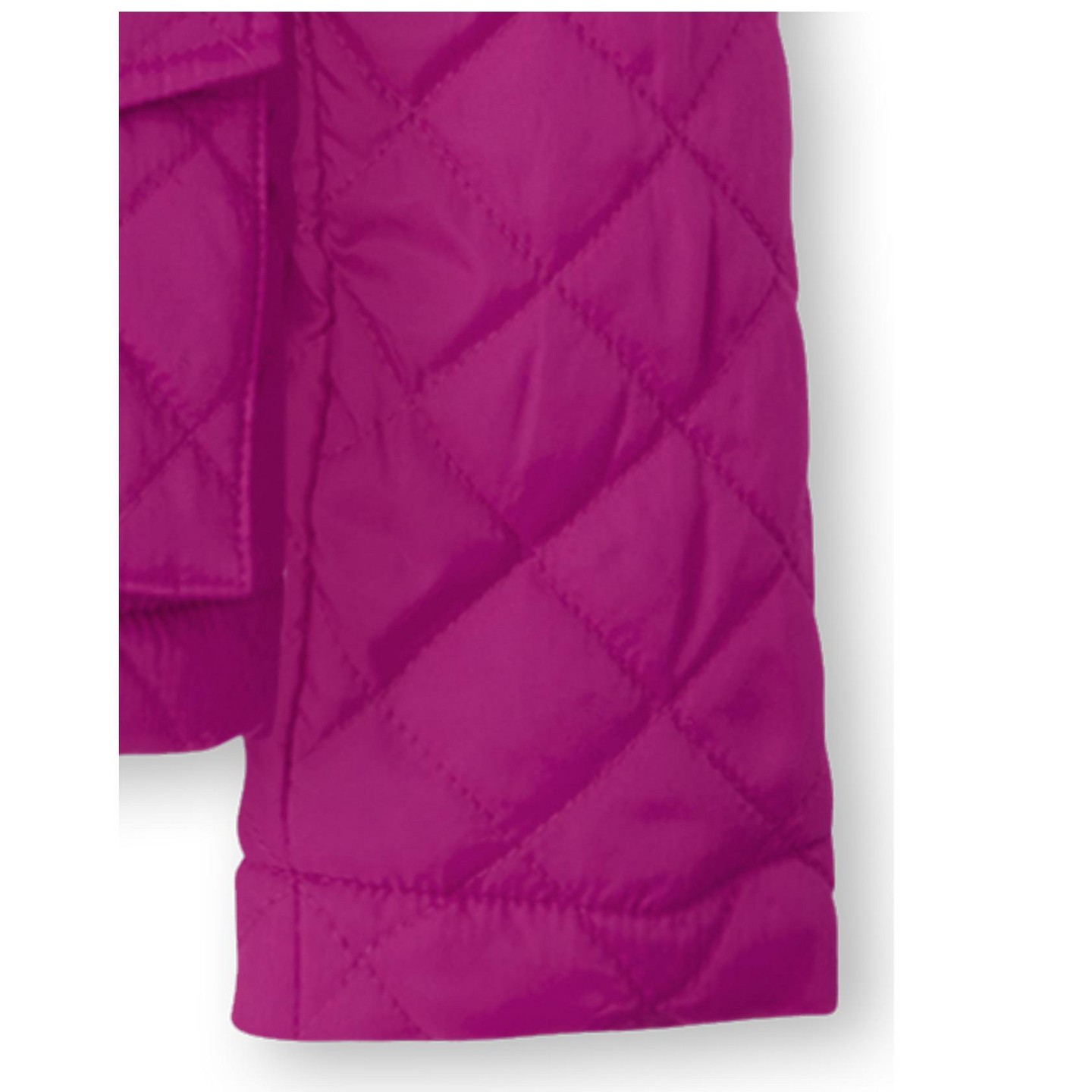 Куртка The Children's Place Long Sleeve Quilted Puffer Jacket Pink M (7/8) для девочек, цвет: Розовый — фото 4