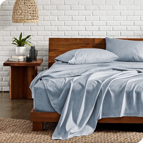 nabootsen je bent Feest King Heathered Blueberry 4 Piece Ultra-soft Double Brushed Sheet Set By  Bare Home : Target