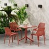 WestinTrends Playa 31.5" Square Plastic Outdoor Patio Dining Table for 4 - 2 of 4
