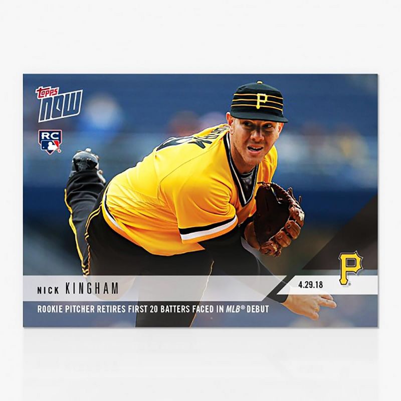 Topps Pittsburgh Pirates MLB Nick Kingham TOPPS NOW Trading Card #141, 1 of 3