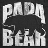 Mens Papa Bear Funny T Shirts Awesome Fathers Day Gift Tee For Dads - Crazy Dog Men's T Shirt - image 2 of 4