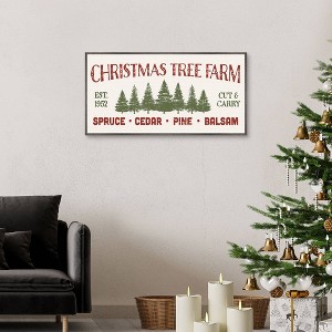 Masterpiece Art Gallery 17"x34" Christmas Farm Sign Collection D Wall Art - 1 of 4