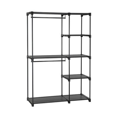 Vtec Trading Black Portable Freestanding Wardrobe Rack