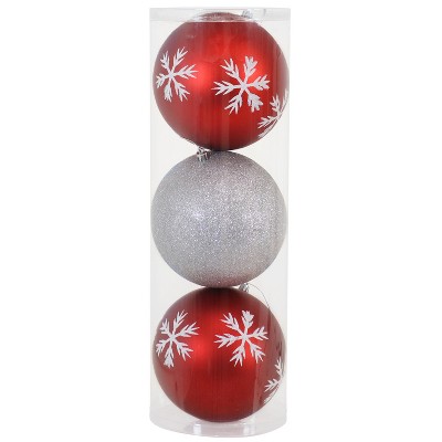 Black Ball Ornaments, Set of 24