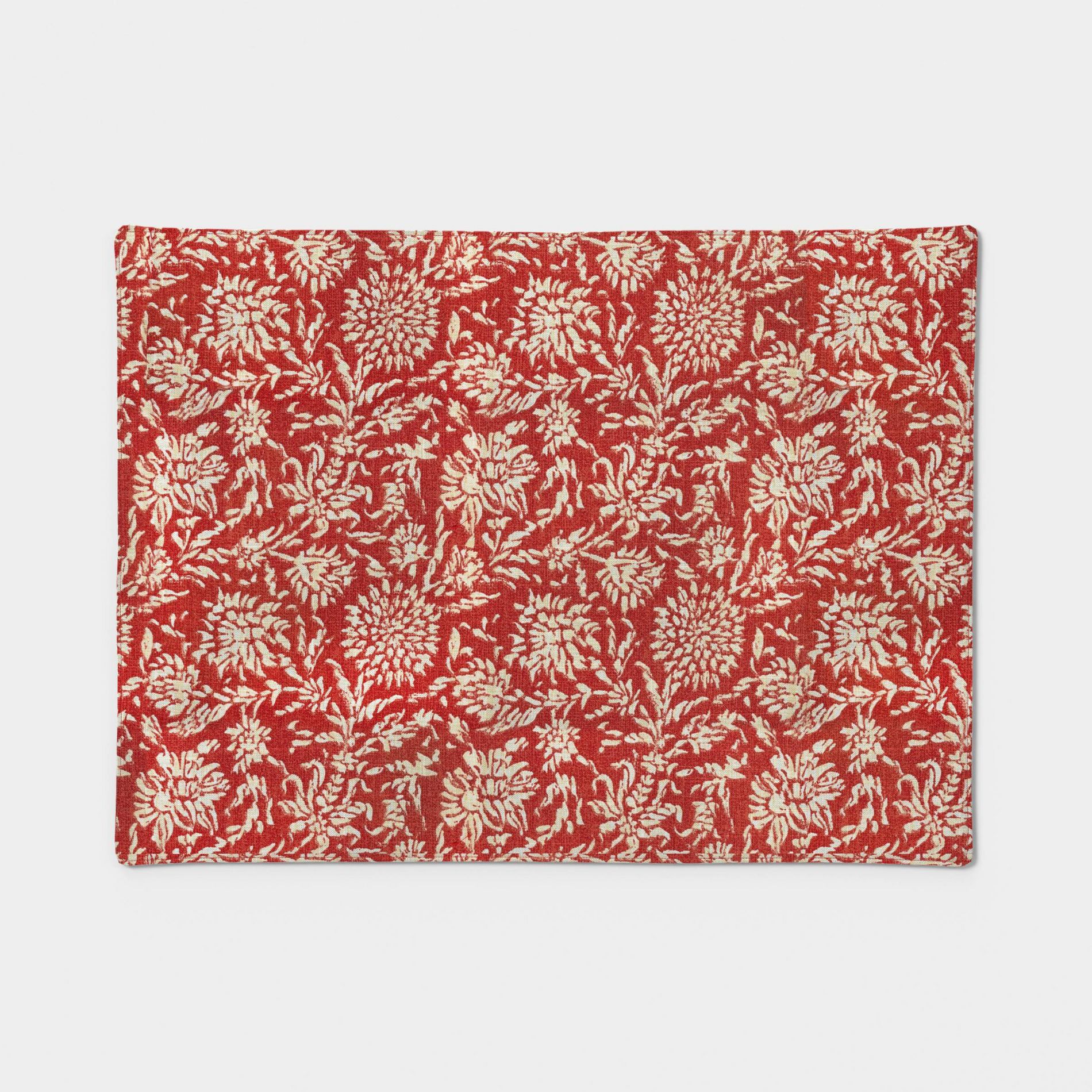 Floral Double Sided Placemat Red/Blue - Threshold™