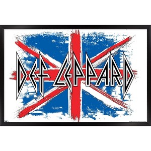 Trends International Def Leppard - Union Jack Framed Wall Poster Prints - 1 of 4