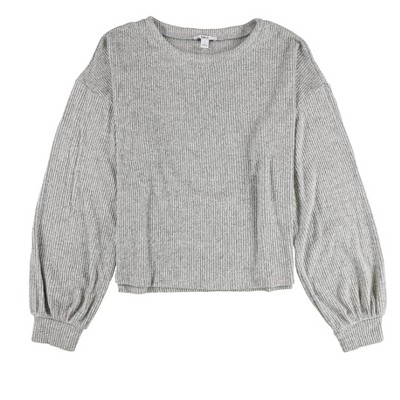 bar III Womens Blouson Sleeve Pullover Sweater
