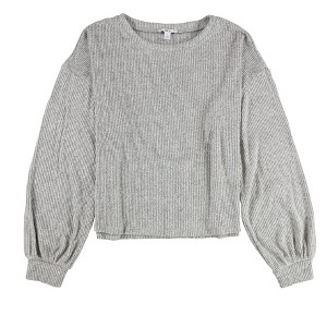 bar III Womens Blouson Sleeve Pullover Sweater - 1 of 2