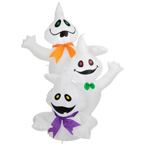 Northlight LED Lighted Inflatable Ghost Trio Outdoor Halloween Decoration - 3.5' - 1 of 4