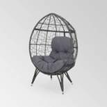 Gianni Wicker Teardrop Chair - Christopher Knight Home