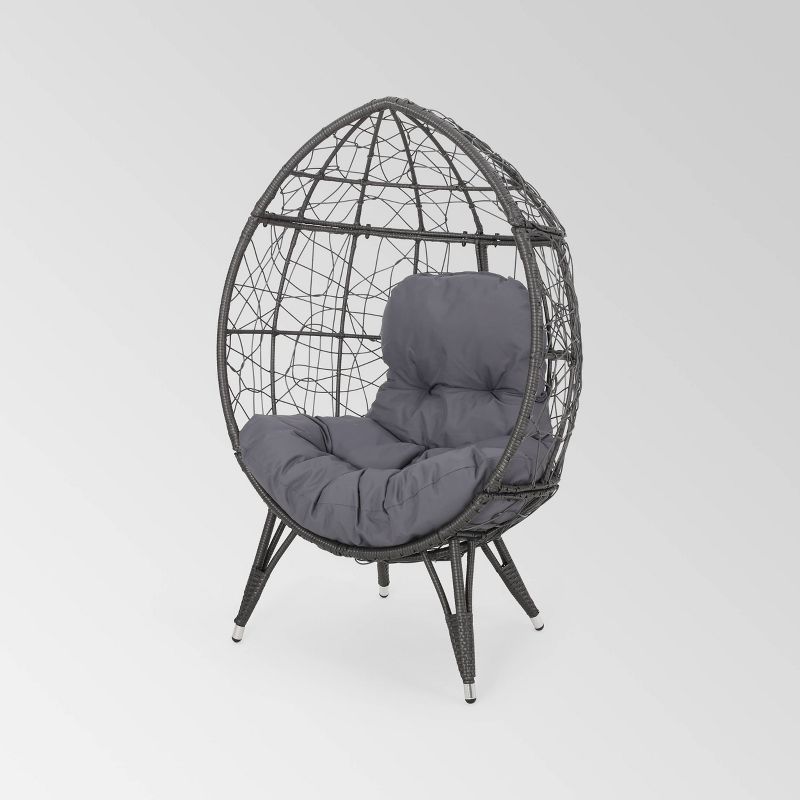 Gianni Wicker Teardrop Chair - Christopher Knight Home, 1 of 14