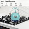 Itopfox Whistling Tea Kettle, Stainless Steel Teapot for Stovetop & Induction Cooktop, Fast Boiling Water Pot with Loud Whistle, Ergonomic Handle - 2 of 4