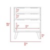 NicBex 30-inch Drawer Dresser for Bedroom,Modern Style Drawers with Hairpin Legs,Dressers for Kids Room,Living Room,Entry and Hallway,Beige - 3 of 4
