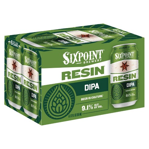 Sixpoint Resin Imperial Ipa Beer - 6pk/12 Fl Oz Cans : Target