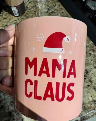 16oz Christmas Stoneware Mama Claus Mug Red - Wondershop™ : Target