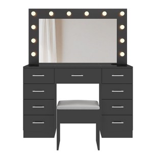White Vanity Desk Set - 1 of 4