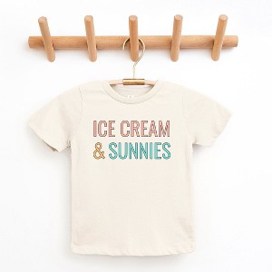 The Juniper Shop Ice Cream And Sunnies Toddler Short Sleeve Tee - 1 of 2