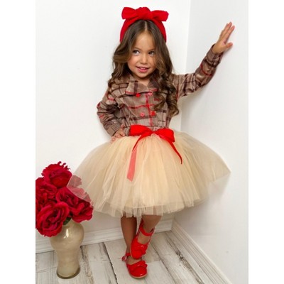 Girls Prom Dance Wednesday Addams Inspired Tulle Costume Dress - Mia Belle  Girls : Target