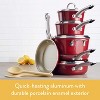 Ayesha Curry Home Collection Nonstick Stock Pot/Stockpot with Lid, 7.5 Quart, Sienna Red - 3 of 4