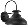 Linden 10" Outdoor Wall Sconce (Set of 2) - PLT7001 - Black - Safavieh - 3 of 4