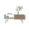 Vynxaria 39" Rectangular Coffee Table - Stylish Storage with Drawer & Shelf - 3 of 4