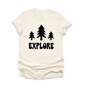 Simply Sage Market Women's Explore Trees Short Sleeve Graphic Tee - 1 of 3
