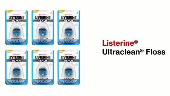 Listerine Ultra Clean Floss - 90ft/6ct, 2 of 8, play video
